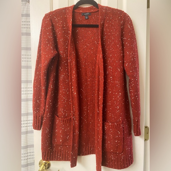 Alfani Speckled Shimmering Cardigan Size Large - Picture 1 of 16